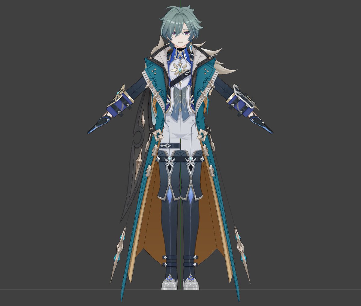 the coat being thrice his size im crine