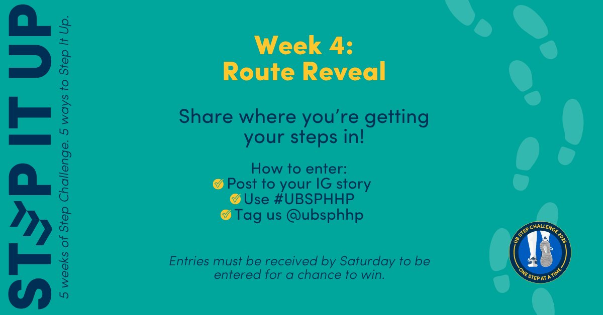 ubsphhp's tweet image. Where are your steps taking you? 🗺️ Share your walking or running route for this week’s Step It Up challenge! Check out Instagram @ubsphhp and tag us to participate. #UBSteps26 #UBSPHHP #UBuffalo