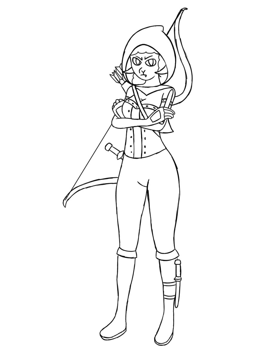 My friends drawings inspired me to draw Julia as a DND rouge/assassin
#myart #furry #dnd
