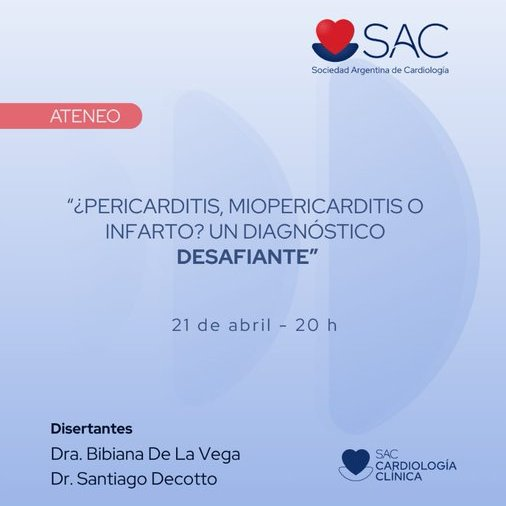 Consejo de Cardiología Clínica y Terapéutica🩺 SAC tweet media
