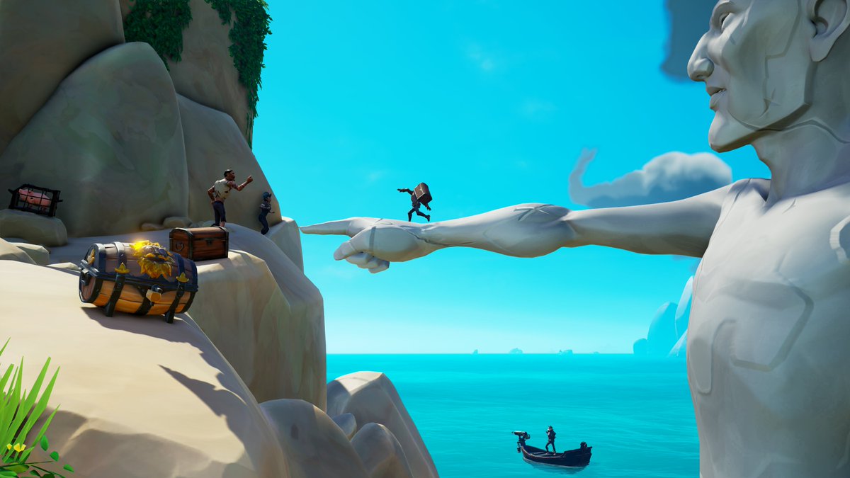 Bridging the gap

Theme: Remarkable Rocks
#SoTShot <a href="/SeaOfThieves/">Sea of Thieves</a> #SeaOfThieves