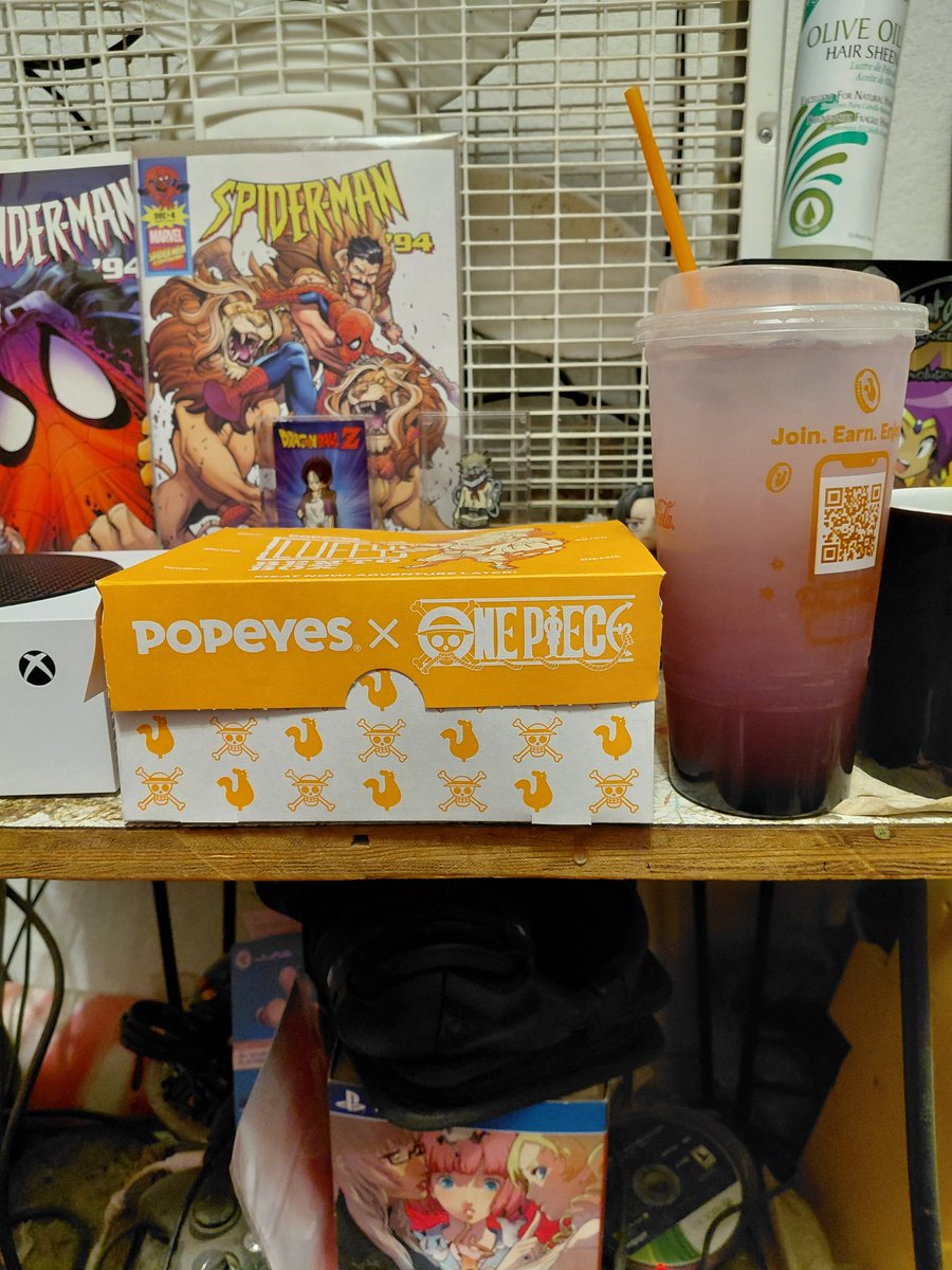 SupremeBama's tweet photo. #Popeyes #OnePiece #Food #Collab https://t.co/X17AgTBCTo