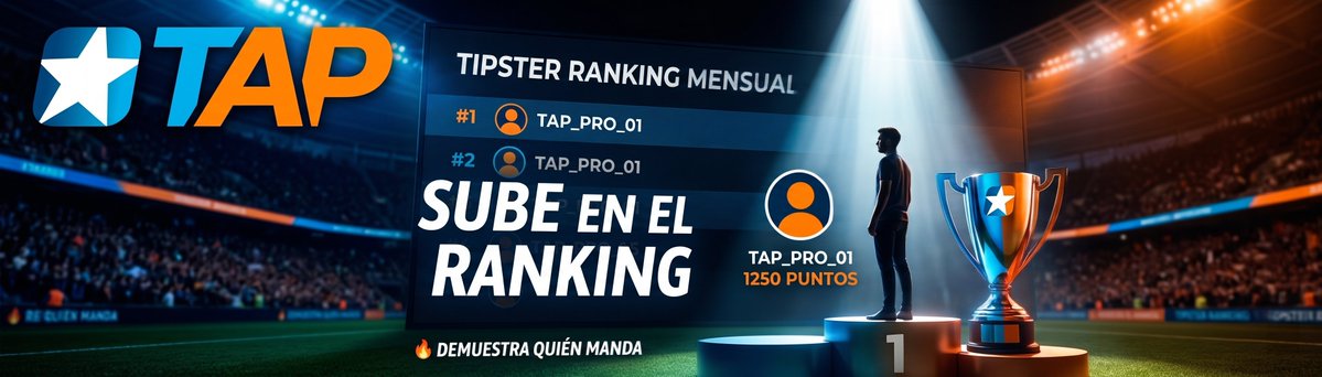 todoapuestas's tweet image. Mucho \"yo sabía que ganaba\", pero... ¿dónde están las pruebas? 😎

Vente a la Liga de @todoapuestas, sube en el ranking y gana por tu talento.

🏆 20€ al 1º
📊 5 apuestas/día

👇 ¡Compite ya!

👇 ¡Acceso directo en nuestra BIO!

#LigaDeportiva #Tipster #Pronosticos