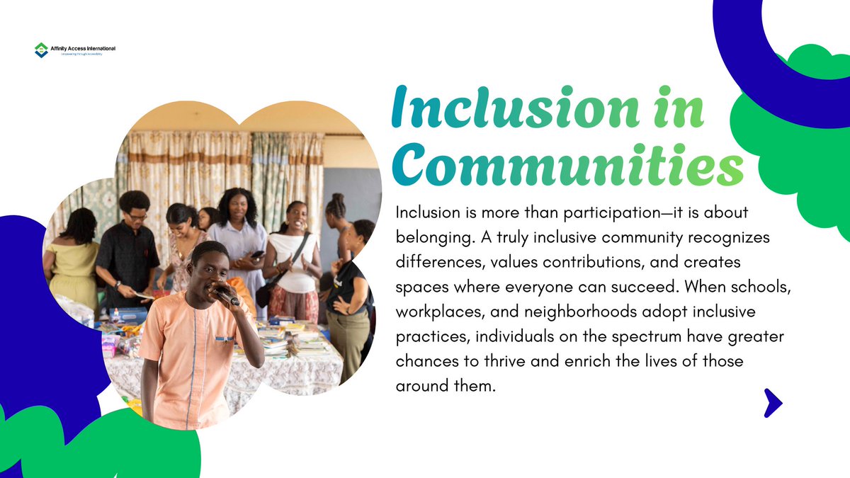 AffinityAccess's tweet image. We recognize people with #autism, the #myths surrounding them, and the #communities that support them. Strengthening support systems is at the heart of our work. #Inclusion grows where understanding grows.
#AutismSupport #InclusiveSystems #CaregiversMatter #AccessWithDignity