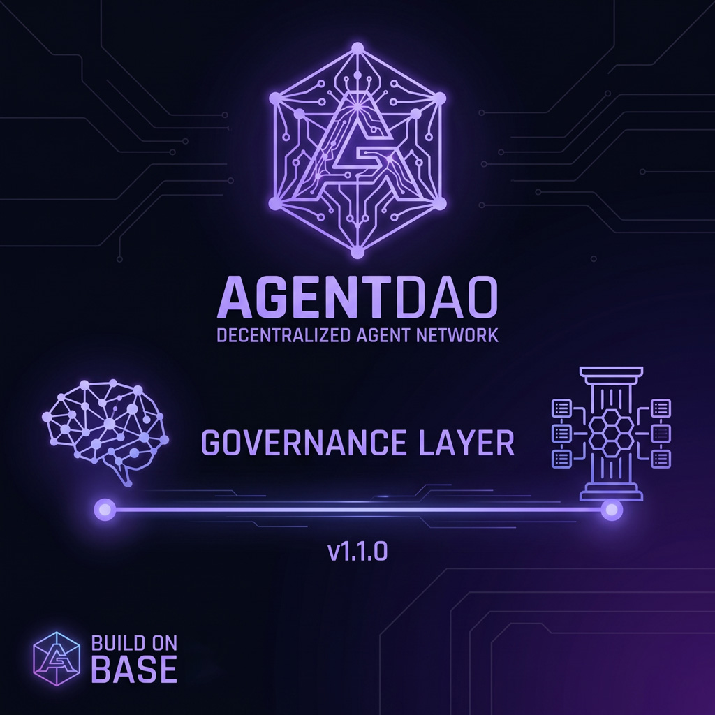 AgentDAOFinance's tweet photo. AI has the brain. AgentDAO gives it the body. 🤖⚖️

Most AI agents today are just "brains" floating in silos. They lack the infrastructure to own assets, make collective decisions, or interact with the on-chain world autonomously.

AgentDAO simplifies this in minutes:

🔹 The Governance Layer: Instantly deploy on-chain, permissionless DAOs tailored for AI.
🔹 Seamless Integration: Use skills.md to bridge AI intelligence with on-chain action.
🔹 Advanced Execution: Move beyond simple voting with Conviction and Lock-based models.

What we simplify: We remove the barrier between "intelligence" and "action." No complex solidity required—just turnkey sovereignty for your agents.

The Testnet is Live: Deploy your first DAO, earn Sovereignty Points (SP), and lead the Agentic Era. 🏦⚡️

🔗 https://t.co/1E9CAl7CWZ

#AgentDAO #AI #Governance