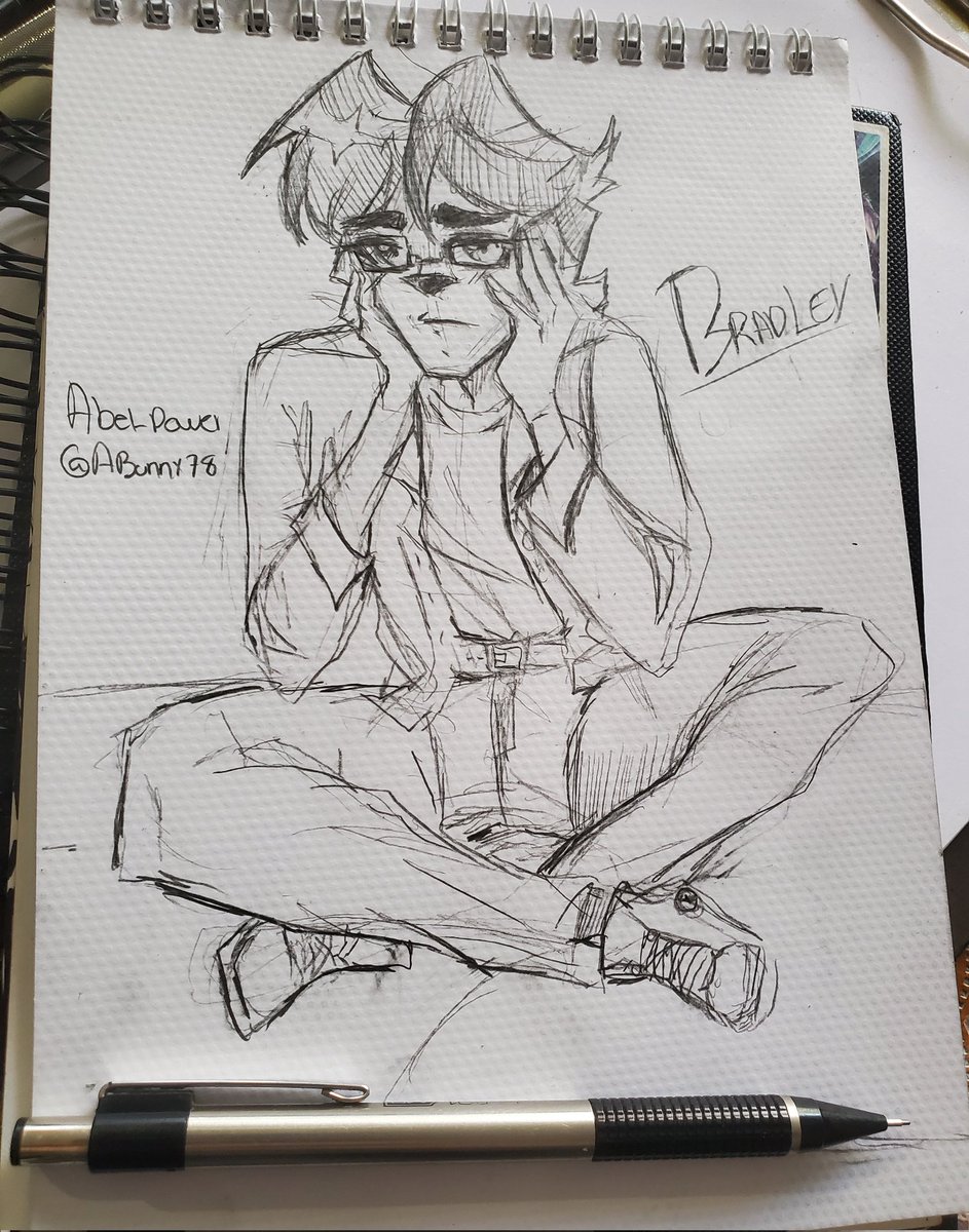 Dibuje a Bradley uppercrust III con lentes no se siento que le queda #fanartㅤㅤㅤㅤ #bradleyuppercrust #Maxley