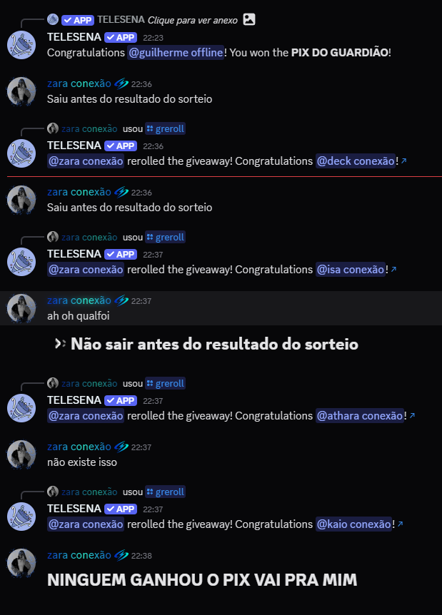 cnxdiscord's tweet photo. Começando pela nossa staff que com duas semanas tão pique doidinho do centro com a diferença que a gente mora no servidor e não no centro. https://t.co/Um3LTycC4o