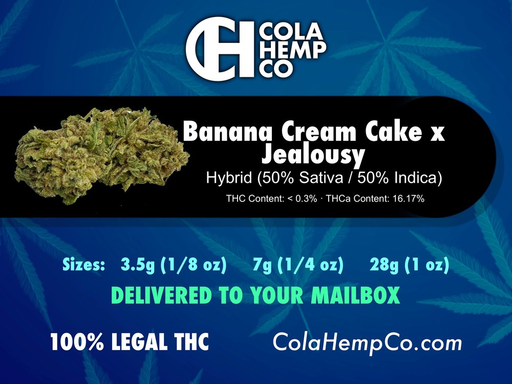 🍌 Banana Cream Cake x Jealousy THCa Flower

Making waves for its relaxing, euphoric effects and mouthwatering flavor profile.

Federally Legal and delivered to your door US only 21+ only (age verified at checkout) 

Get Some now (while supplies last) 
colahempco.com/product/banana…