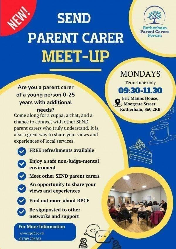 Stag_RosePPG's tweet image. #Monday SEND Connect Meet-up

Full details below

Feeling Unsure? If you're a little nervous about attending or have any questions, Rotherham Parents Forum Limited are there for you: admin@rpcf.co.uk or call 01709 296262.

#SEND #parentcarer #peersupport #livedexperience