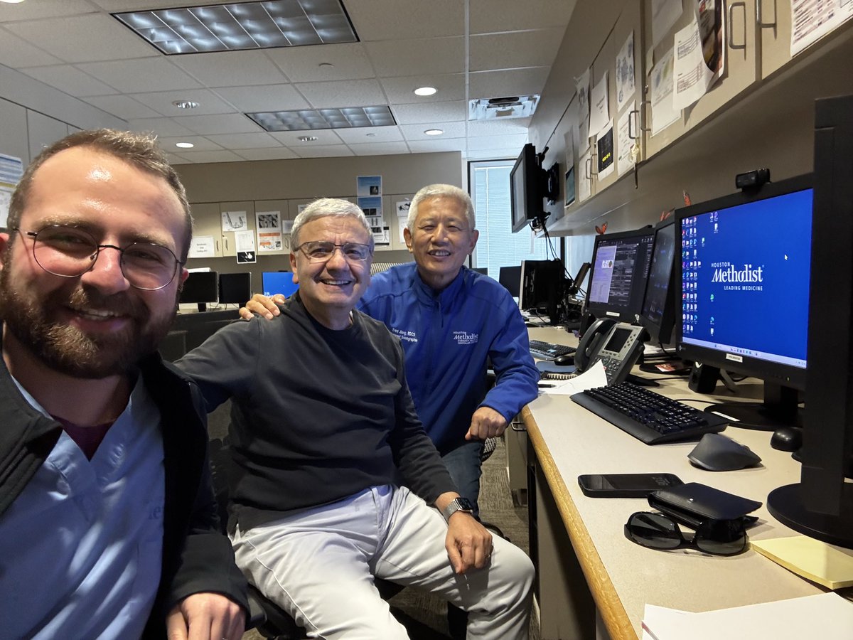 SarkisPatrick's tweet photo. Weekend echo call with the one and only! @WilliamZoghbi @HMHCardioFellow @DeBakeyCVedu https://t.co/4U2diQ3Mxh