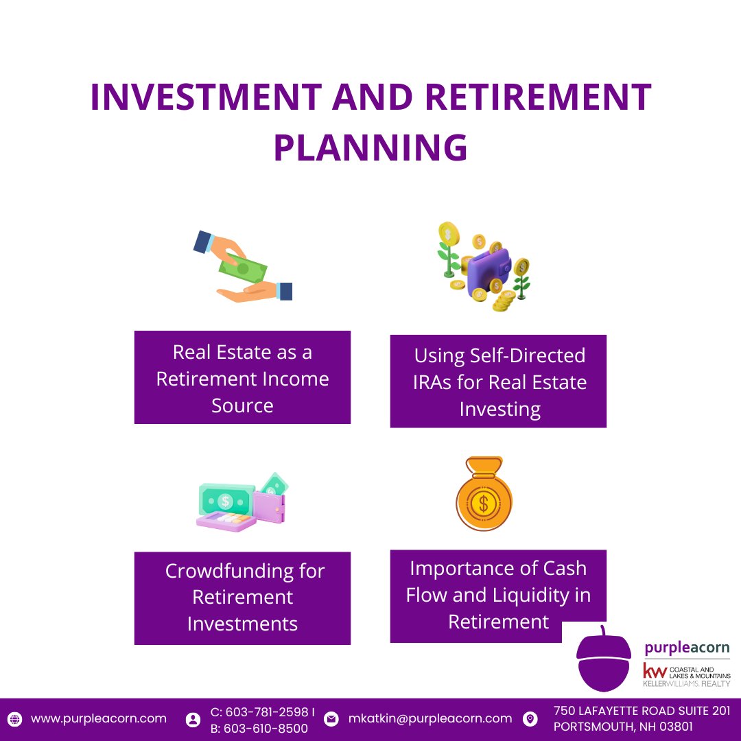 MarcusKatkin's tweet image. Secure your future with smart retirement strategies—real estate and cash flow make all the difference! 💼🏡
Plan wisely today for financial freedom tomorrow.
#RetirementPlanning #InvestSmart #RealEstateIncome #FinancialFreedom  #MarcusKatkin #PurpleAcorn #KWCoastalRealty