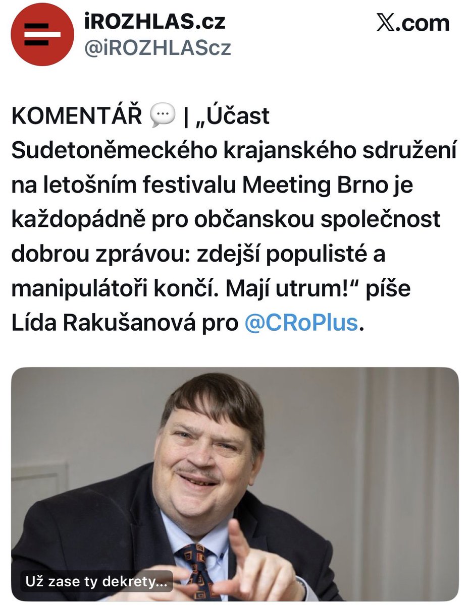 tomio_cz's tweet photo. Aktuální ukázka, jaké komentátory využívá “veřejnoprávní” Český rozhlas z peněz občanů… Jejich dlouholetou běžnou praxí je urážení občanů a útoky na odlišné názory občanů. Naše vláda již podala zákon na úplné zrušení poplatků ČT a ČRo. https://t.co/d3wmsxyaWb