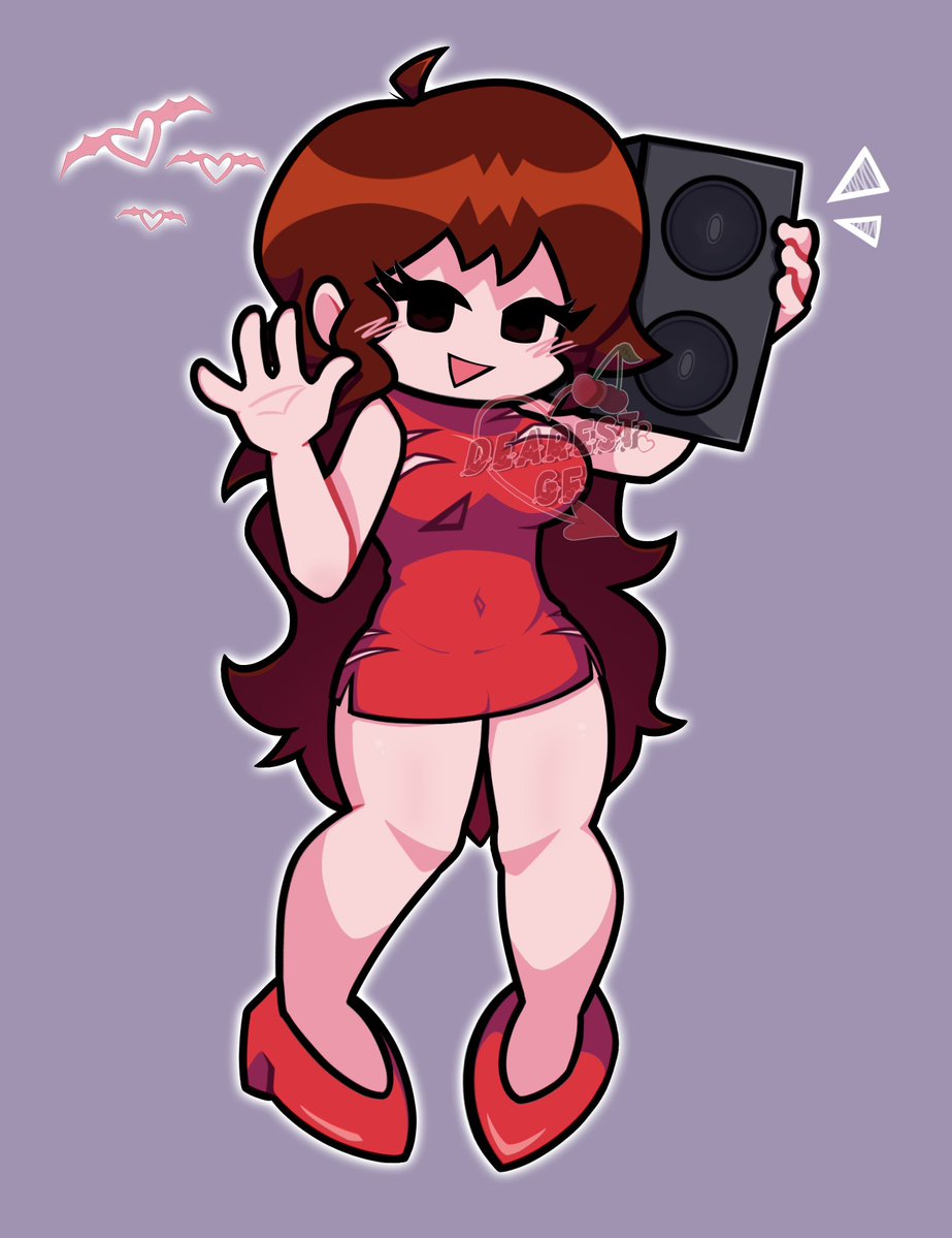 dearestgeef's tweet image. Hiii Boyfriend ❤️
First time drawing below the waist, don’t vaporize me! 
#fnfgf #fnfgirlfriend #fnf #fridaynightfunkin