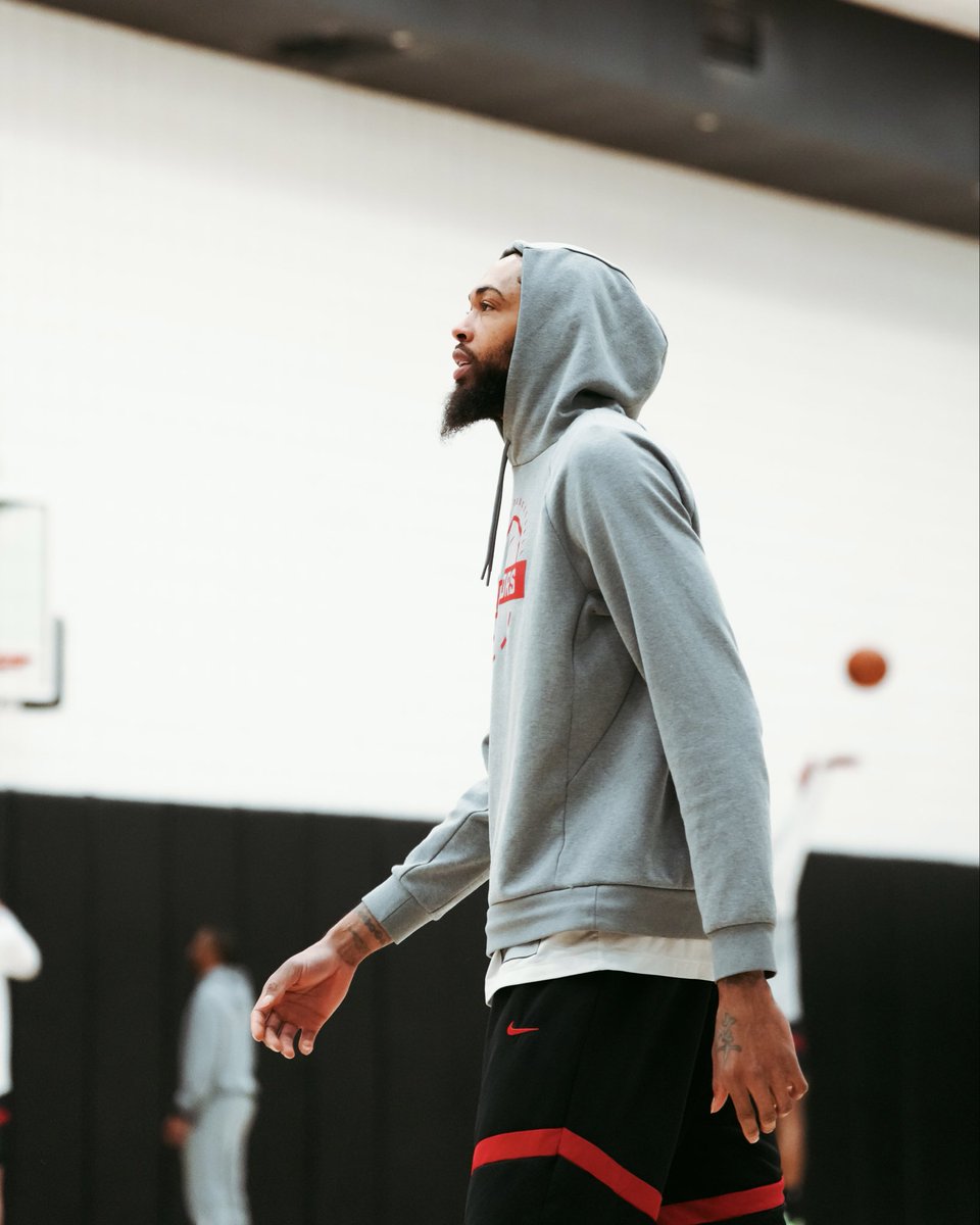 Raptors's tweet image. getting ready for Game 2 #WeTheNorth