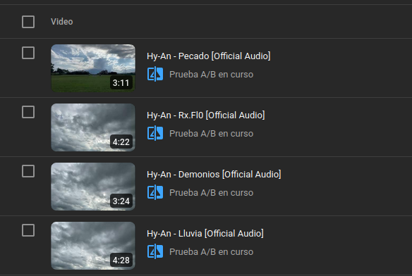 In an effort to make all of my releases available in all of the platforms, I just uploaded a 3 song EP and one single that were missing from YouTube and Bandcamp!

Heartlog_2.14 and Pecado are now available in YouTube and Bandcamp!

youtube.com/@hy-an-official
hy-an.bandcamp.com/track/pecado