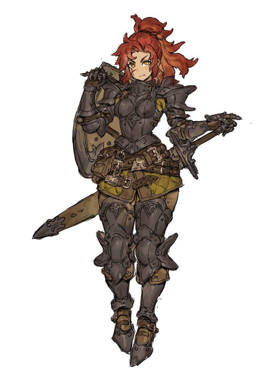 Lady knight sketch:
