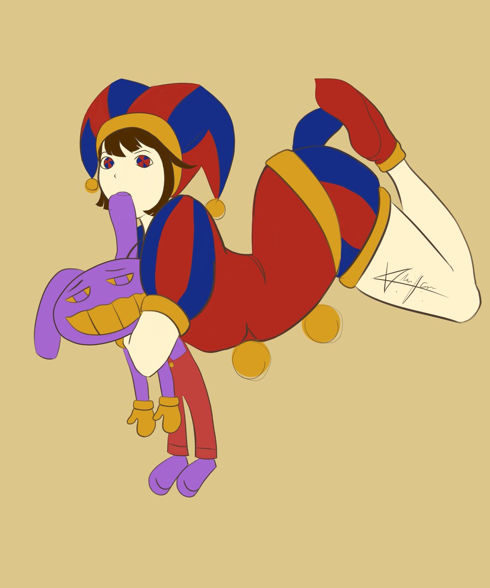 MikiMc12's tweet image. — Me encanta este personaje junto a jax uwu 

#artwork #digitalcircusfanart #pomnifanart #artsonx #digitalart #x