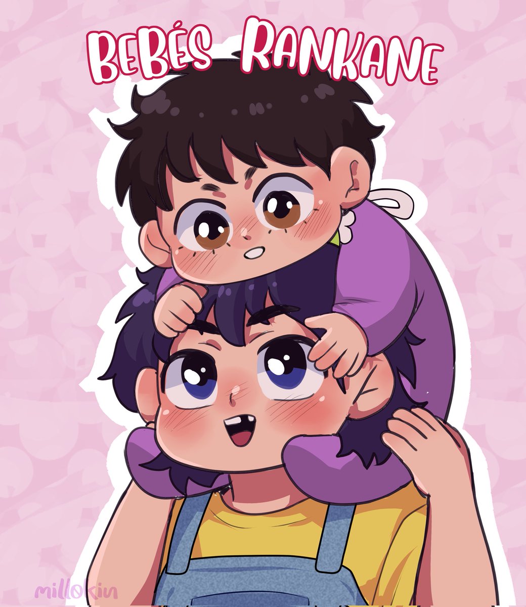 mill0kin's tweet photo. Solo quería juntar a los dos bebés rankane que he hecho. En esta versión son una niña y un niño, en otras versiones probablemente eso cambie jajs
#ranma https://t.co/v116lTo7V1