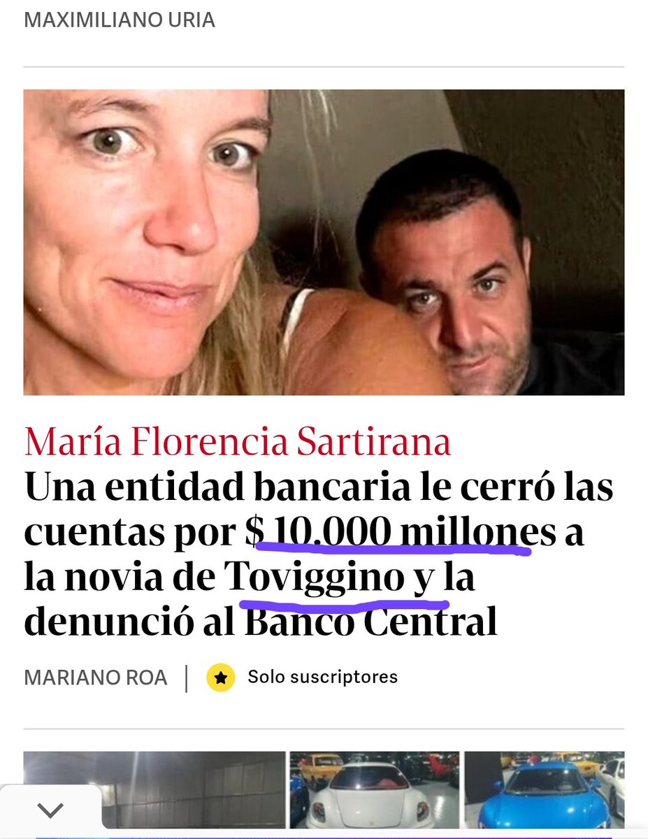 auguri15's tweet photo. #AFA 
La novia de Toviggino tenía en un banco 10 MIL MILLONES girados por AFA....😳‼️ https://t.co/kLi6aSwYzF