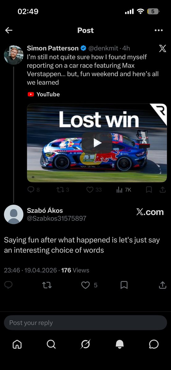 formulaakos04's tweet photo. I swear to god this bloke is so incredibly insecure. And by the way fuck him for the article and for this as well https://t.co/4DIxksRGBp
