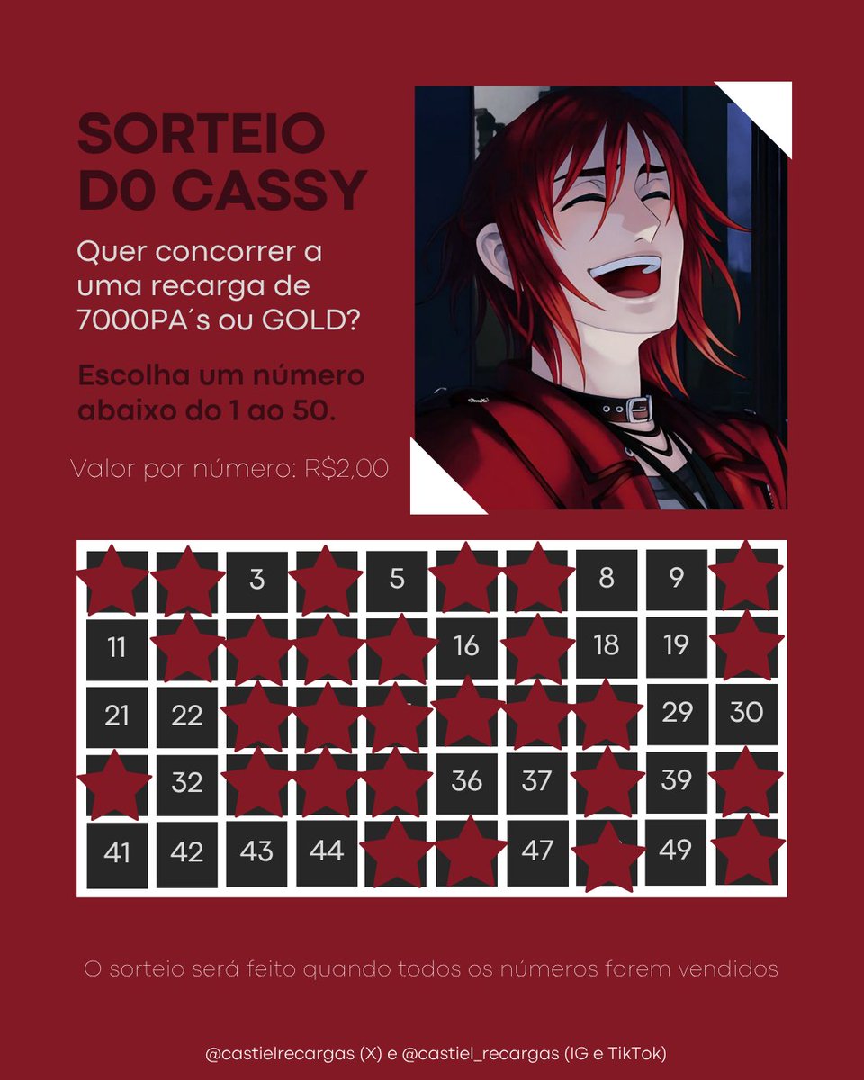 Recargas do Cassy / ABERTO! tweet media