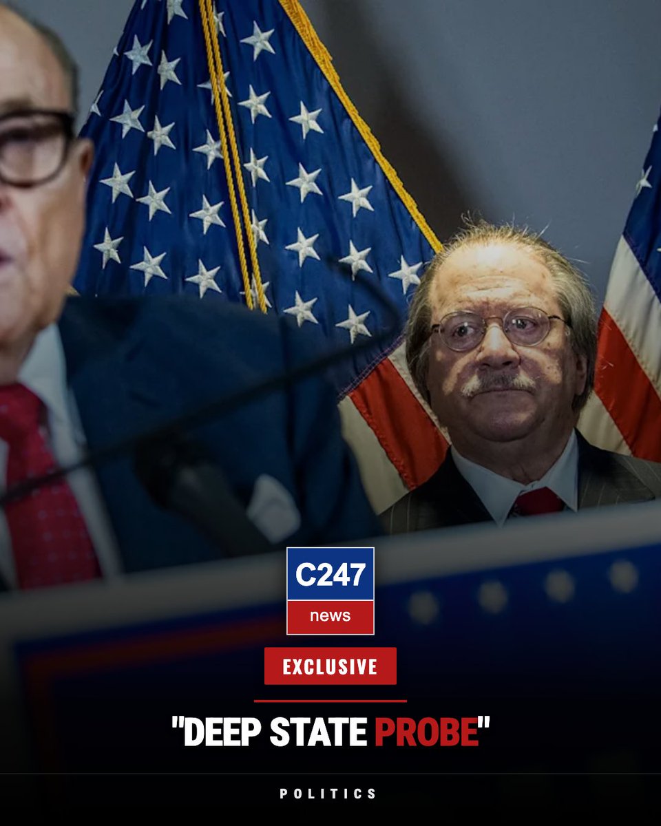 C247news's tweet image. 🚨 BREAKING: Trump Loyalist to Lead 'Deep State' Probe

Joe diGenova will head up a federal investigation into former officials who investigated Trump, a Justice Department official confirmed.

Thoughts on this power play? 👇

#Trump #DeepState #Investigation #Politics