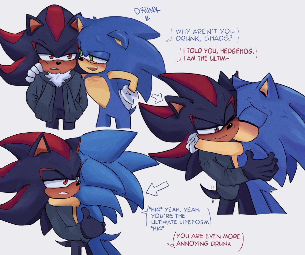 some drunk sonic shenanigans #sonadow