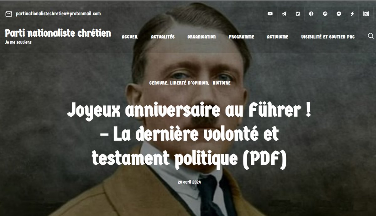 Parti nationaliste chrétien (PNC) tweet media
