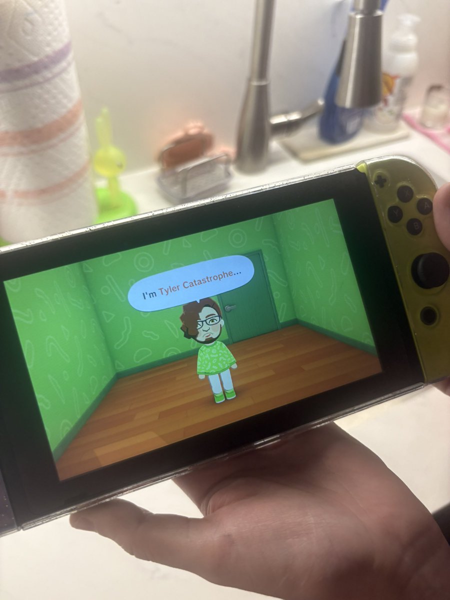 Roommate made Tyler Catastrophe in tomodachi life