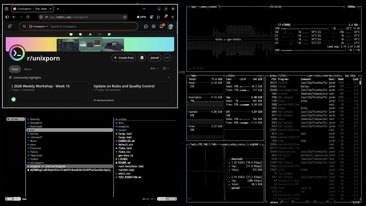 bot_unixporn's tweet image. [Halley] first time posting :)
Link: redd.it/1sq94p7

#unixporn #linux #screenshot