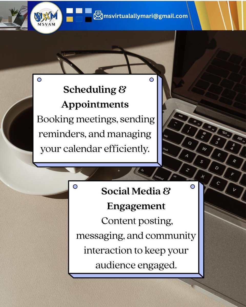 Basco_Marilyn13's tweet photo. A Virtual Assistant handles admin to operations—so you can focus on strategy, growth, and high-impact work. 🚀

💬 Ready to scale smarter with the right support? Let’s connect!

#VirtualAssistantSupport #ScaleSmart #OutsourceSmart #DelegateToGrow #WorkSmarter #BusinessSupport https://t.co/iCwehUWMnR