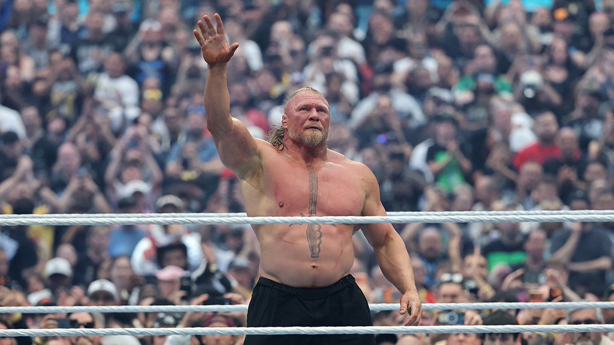 Brock Lesnar Seemingly Retires at WrestleMania 42 tmz.me/YomPnSm
