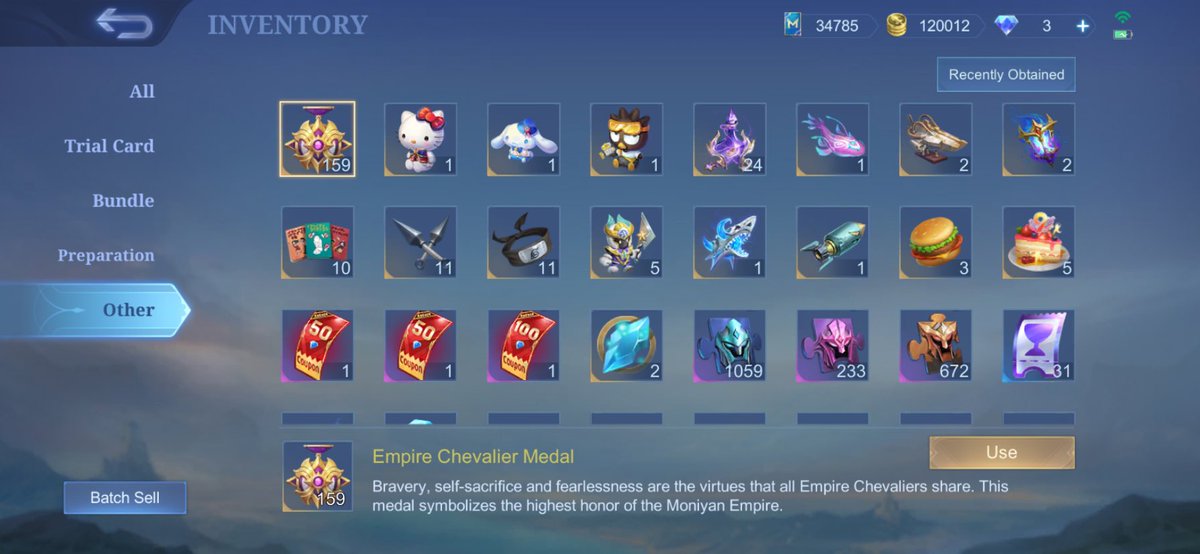 ecanjun's tweet photo. wts charisma / karisma ml mobile legends

point 2000 -
* 1 pcs / 2k
* 3 pcs / 5k

ambil murah yuk langsung dm aja #zonauang #zonaba #zonabu https://t.co/MXuWn688mr