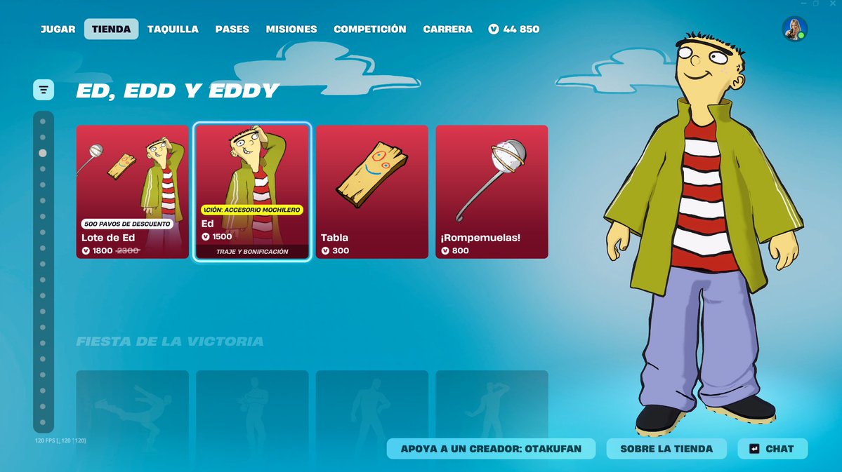 Otakufansite's tweet image. 🙏 Código OTAKUFAN en Fortnite 🙏
💜 SORTEO DE 10MIL PAVOS 
🎉 ¡YA SOMOS 105/300! 🙌
#Fortnite #tienda #Skins