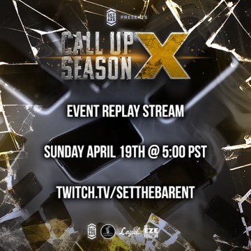 SetTheBarEnt's tweet photo. Starting soon! Tune in this evening to watch all the battles from last weekend at Call Up Season X! Live on our Twitch page, come say hi in the chat 👋🏼

https://t.co/GJMrscXwma https://t.co/KATkBHhwPz
