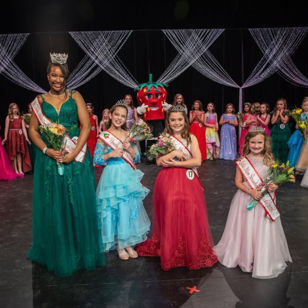 2026 Winners! 
👑 Little Miss Strawberry Shortcake (Ages 5–7): Clarke Coffey
👑 Little Miss Strawberry (Ages 8–9): Everly Watson
👑 Young Miss Strawberry (Ages 10-11) : Eve Fitzpatrick
👑 Jr. Teen Miss Strawberry (Ages 12–13): Rhyan Mason

SCStrawberryFestival.com