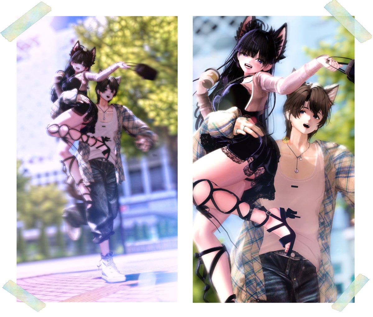 spring day🍀

#Mayo_3D #彼方3D #Kanata3D
#VRChat #VRC #VRChatPhotography