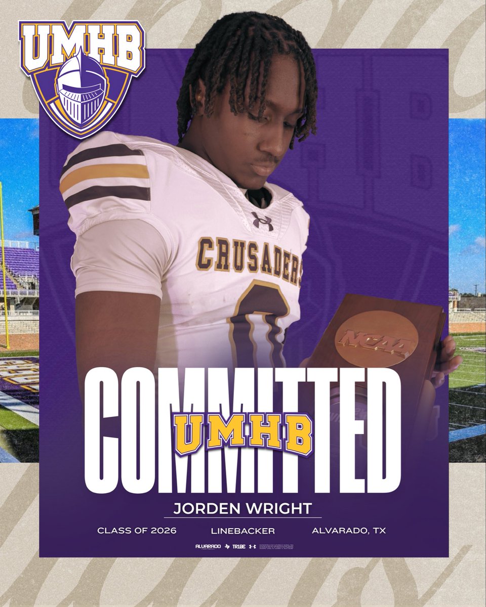 Alvarado_FB's tweet photo. 🚨 Next Level Indian 🚨

Big shoutout to Jorden Wright on his commitment to furthering his academic &amp; athletic career with @CruFootball!

We are extremely proud of you. Congrats again, Jorden. Go Indians! 🏹🆙

#AlvaradoExcellence #TR1BE #LFO https://t.co/8XO9mGZVJ5