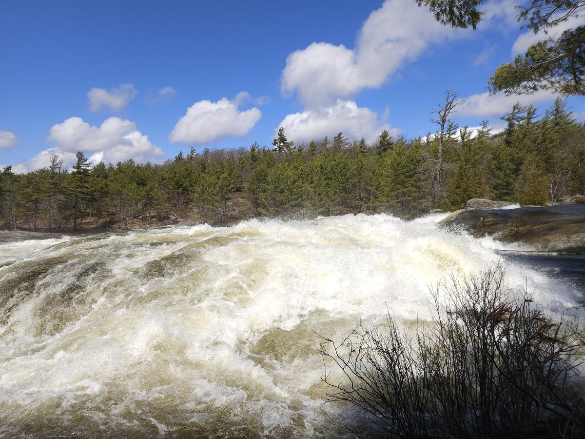 North44storm's tweet photo. Waterfalls are ripping in cottage country! Video below. https://t.co/c4CvwsubGB