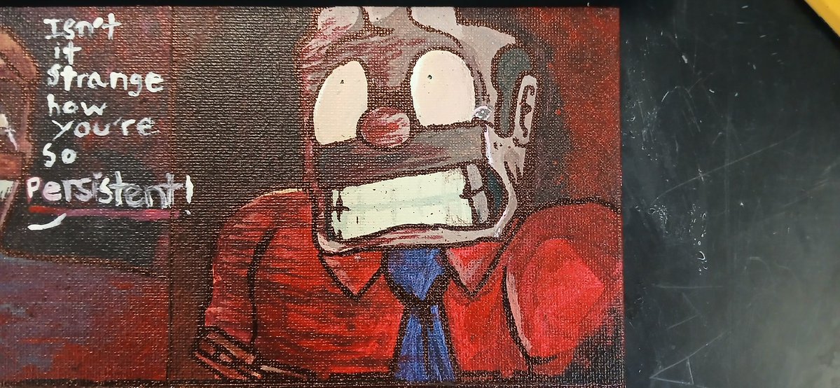 Iskakrkdks's tweet image. Unfiltered version of my Shucks Painting #2
#shuckybanger #art #sml