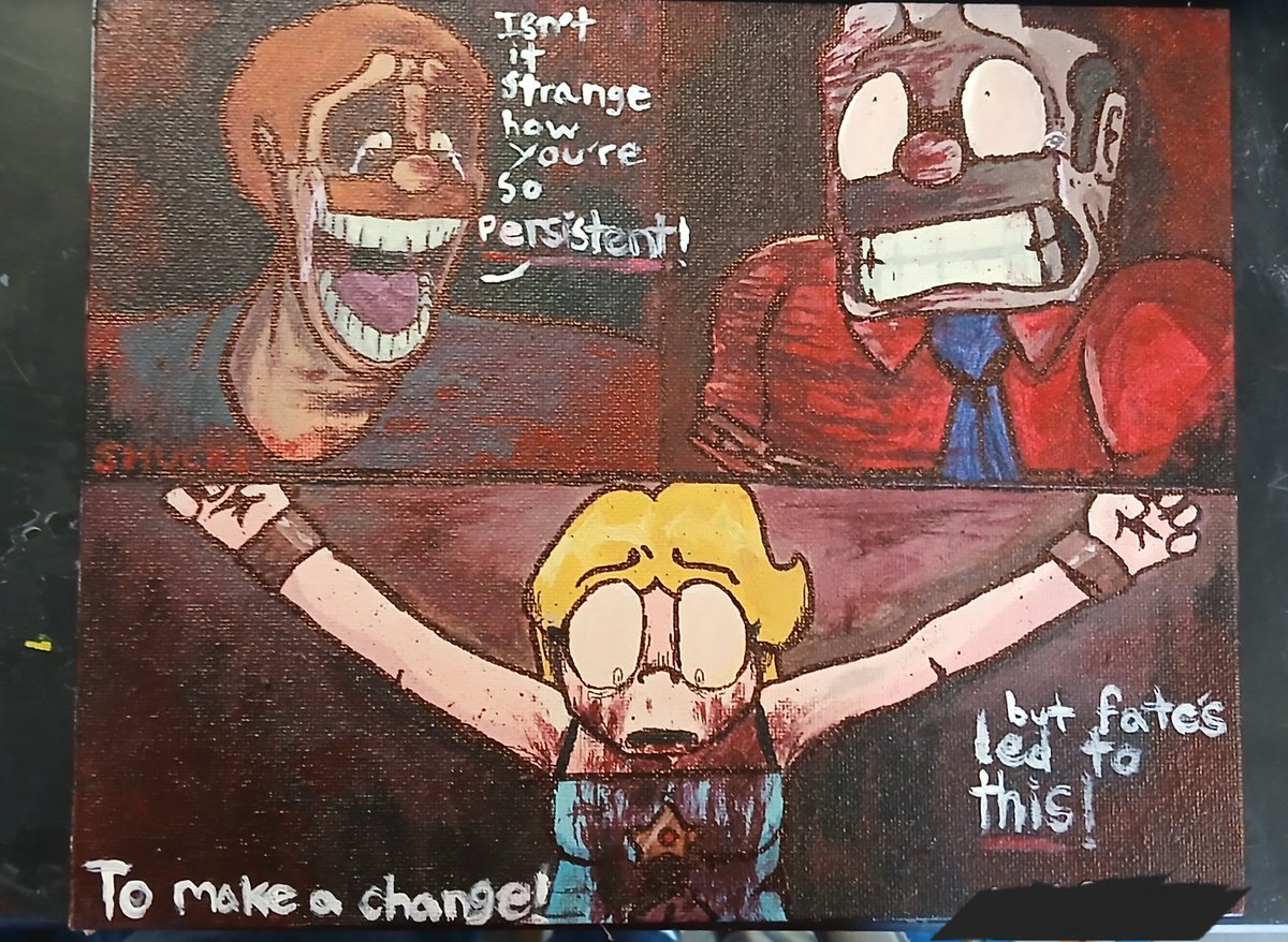 Iskakrkdks's tweet image. Unfiltered version of my Shucks Painting #2
#shuckybanger #art #sml
