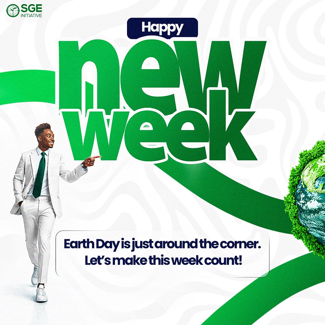 It’s a fresh new week and Earth Day is around the corner.

Let’s make this week one that counts for the planet, one small action at a time. 
Wishing you a green and wonderful week ahead.