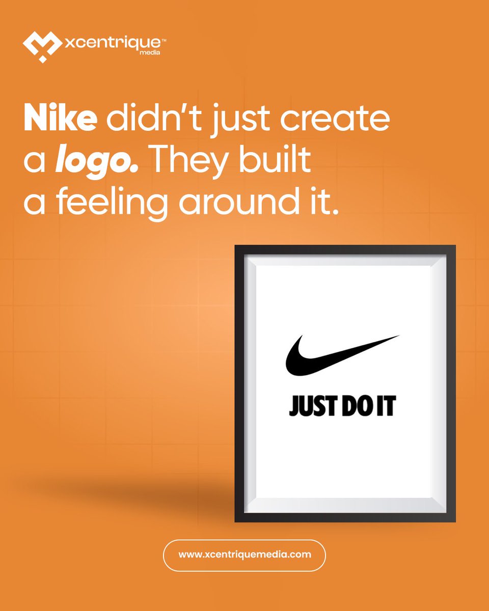 XcentriqueM's tweet image. The best brands don’t just design identities, they build associations.  

Nike didn’t win because of a swoosh. They won because of what the swoosh came to represent: motion, grit, victory.  

#XcentricMindset #Nike #BrandBuilding #xcentriquemedia
