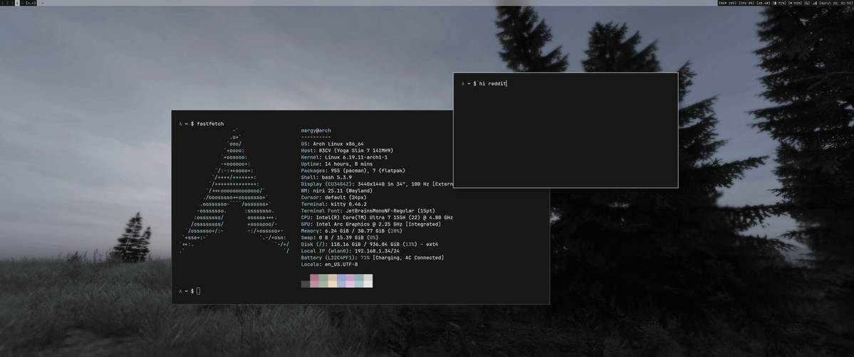 bot_unixporn's tweet image. [Niri] i love my new rice ;P
Link: redd.it/1sq9hb9

#unixporn #linux #screenshot