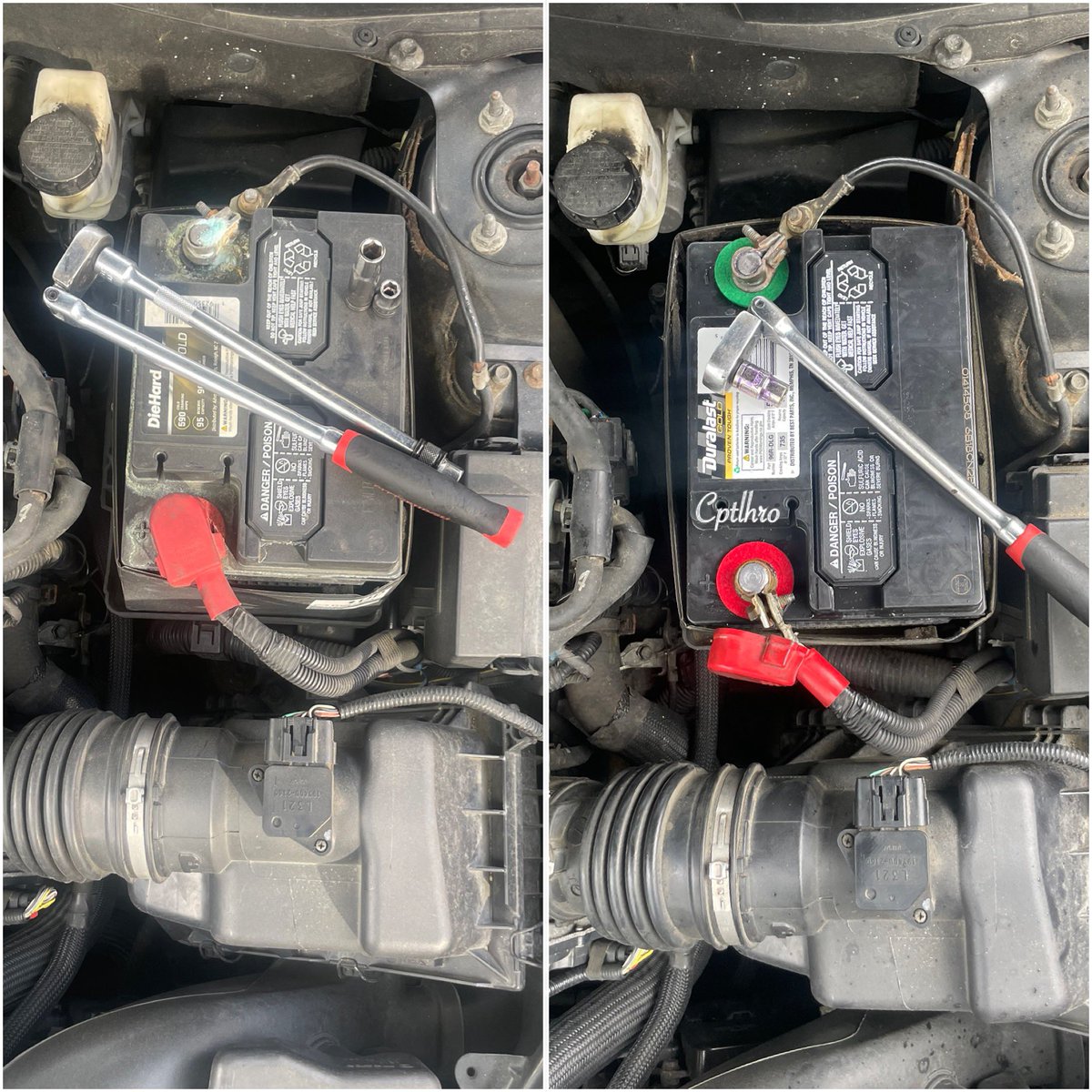 CapitolHeroes's tweet image. #batteryreplacement service in #dmv. Labor and battery is included.
Call/Text📱 202-746-2169
Visit: capitolheroes247.com
We Specialize in: 
#roadsideassistance
#battery
#terminalcorrosion
We service #washingtondc #DistrictofColumbia
#maryland #virginia
🦸🏻‍♂️
