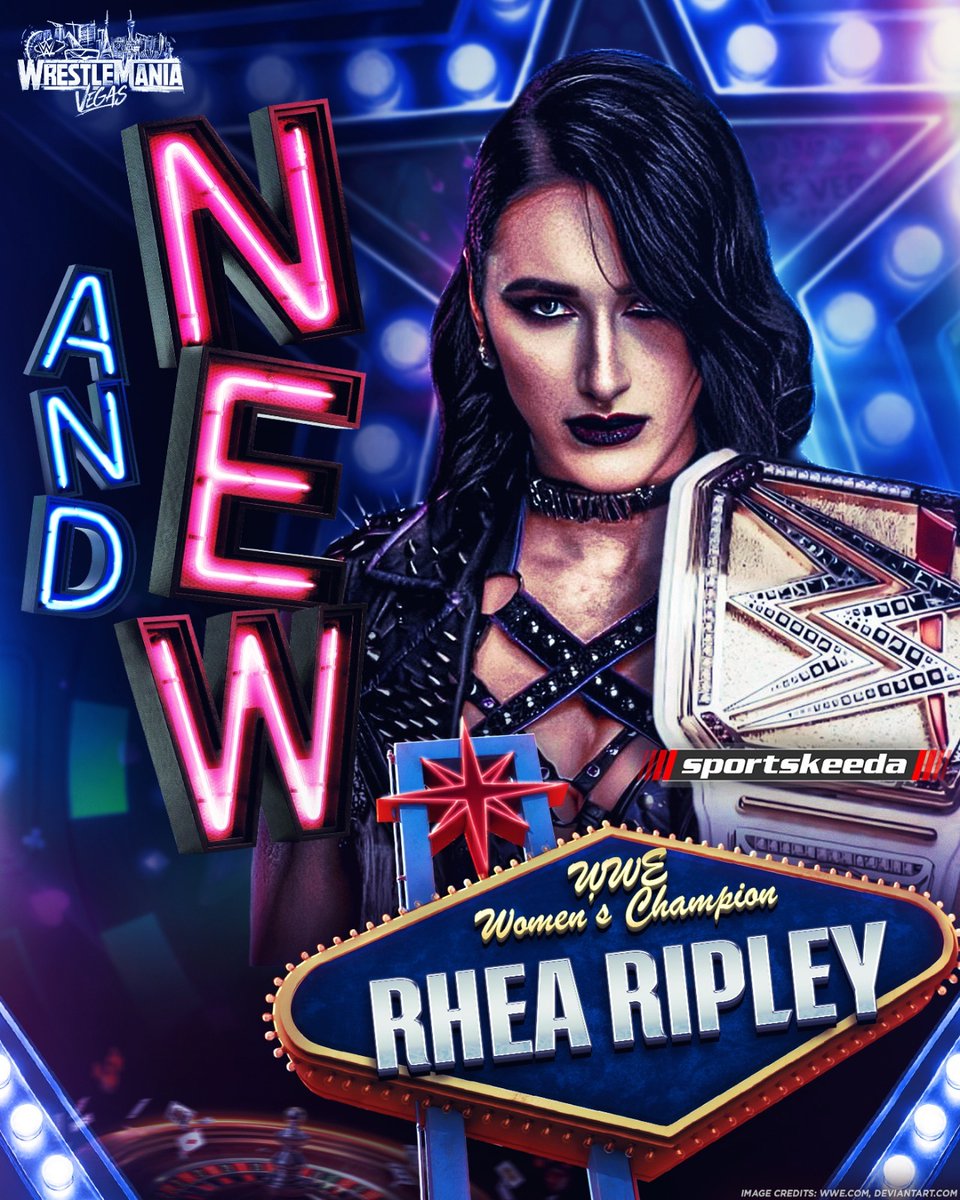 SKWrestling_'s tweet photo. AND NEWWWWWW!

MANIA BELONGS TO MAMI!

Rhea Ripley proves to be the demon of Jade Cargill's dreams and captures the WWE WOMEN'S CHAMPIONSHIP!
#WrestleMania #WrestleMania42 #ManiaWithSK https://t.co/FfBNJRJomL