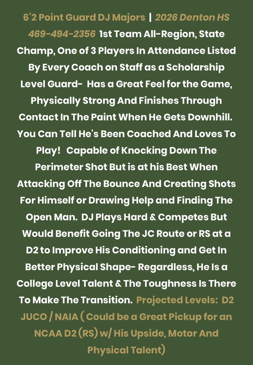 RoyalHoops61's tweet photo. @JestinAli11 please consider 2026 Guard @djmajors1 , he is a leader and high character kid. https://t.co/s92yi6ajNd