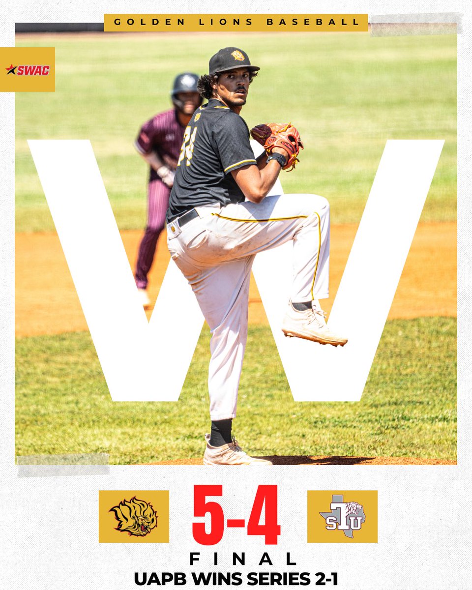 UAPBLionsBSB's tweet image. ANOTHER WEEKEND SERIES BELONGS TO GOLDEN LIONS 🦁🔥

#LMH