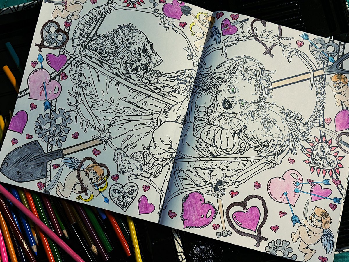 worried_moon's tweet image. listening to music &amp;amp; coloring #selfcare