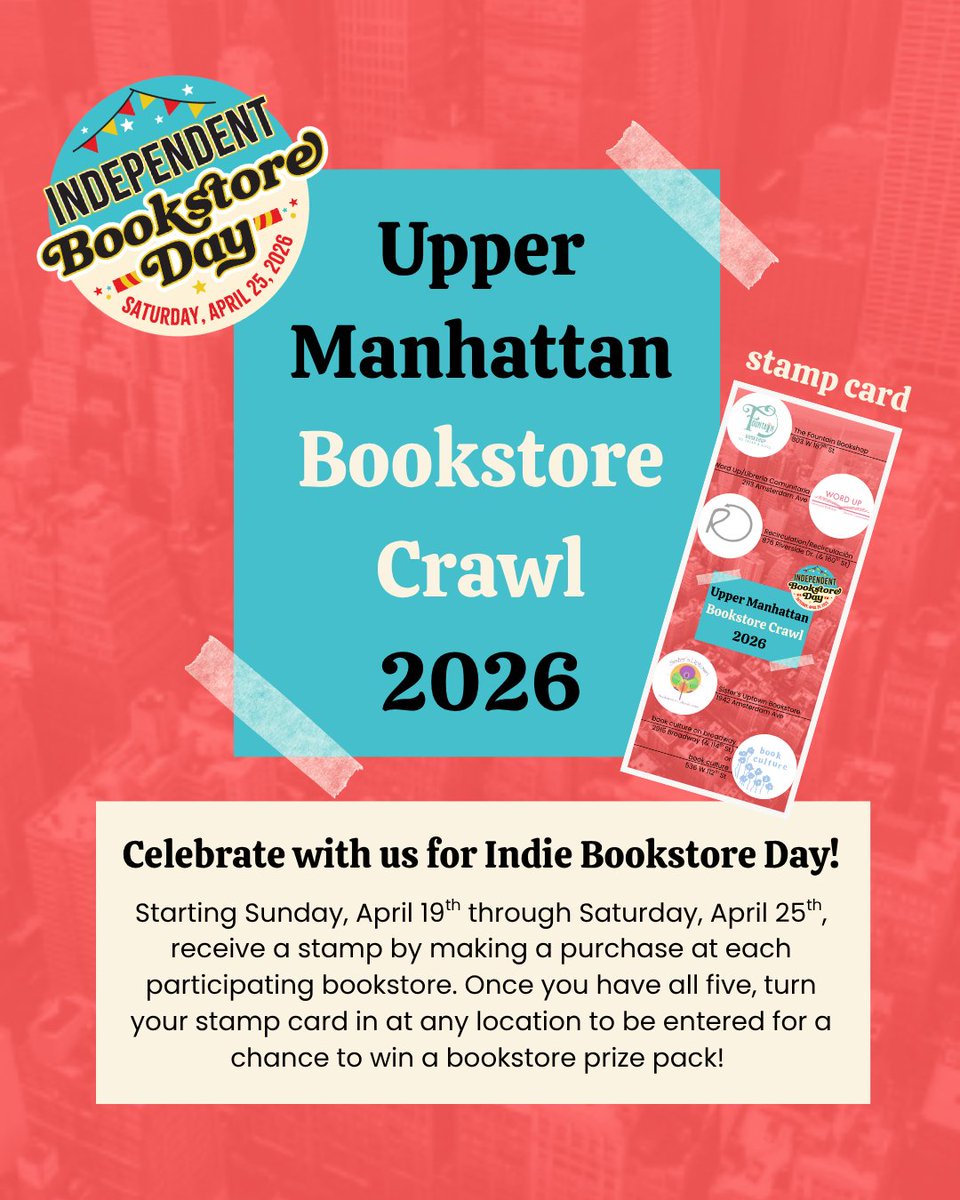 bookculture's tweet image. #bookcultureonbroadway #fountainbookshop #recirculation @bookculture @WordUpBooks @SistersUptown